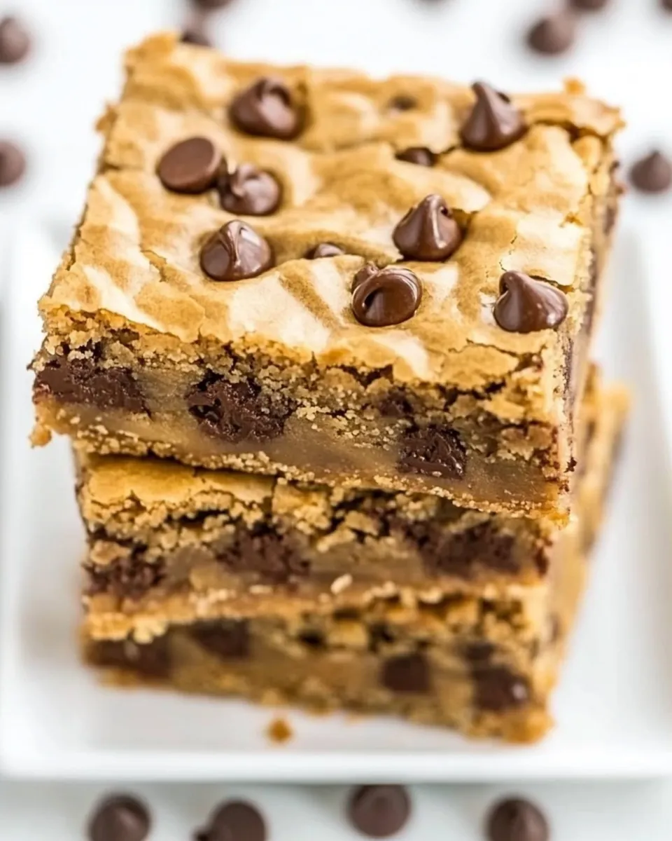 Browned Butter Chocolate Chip Blondies