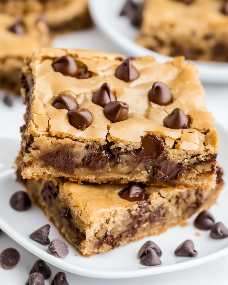 Browned Butter Chocolate Chip Blondies