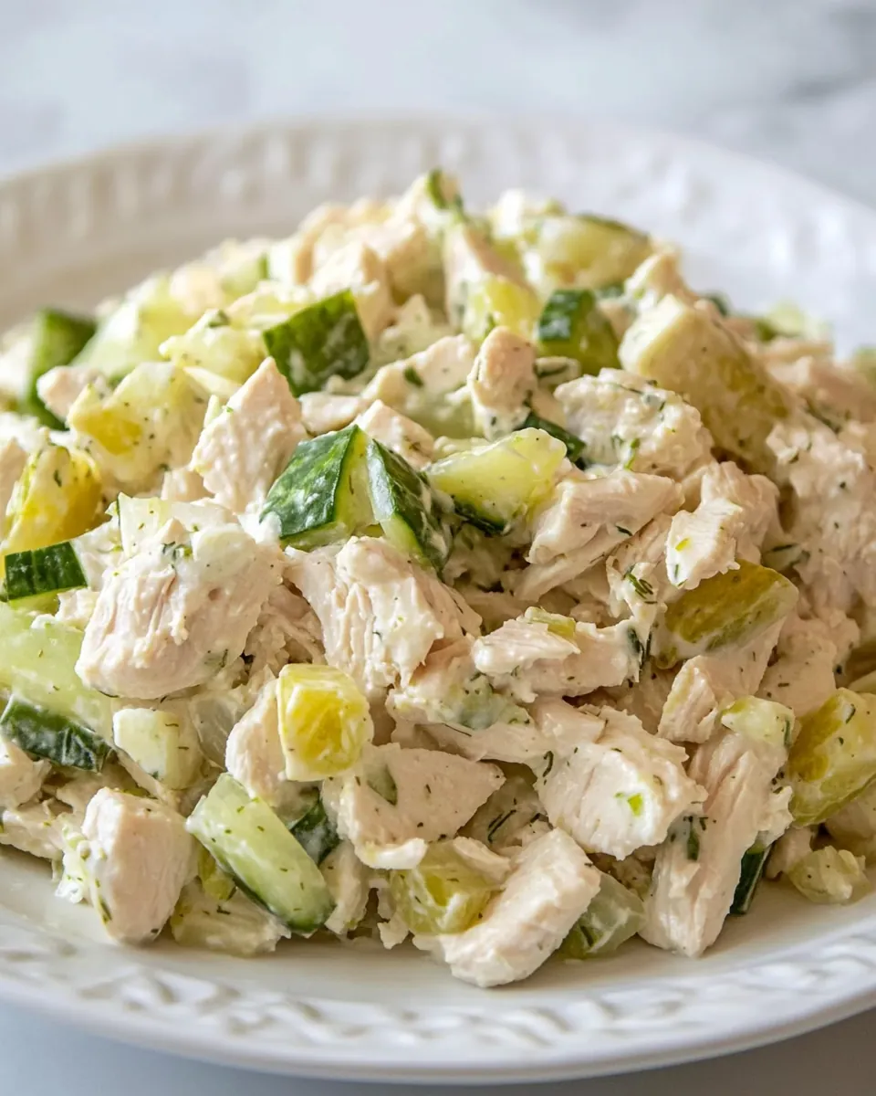 Dill Pickle Chicken Salad