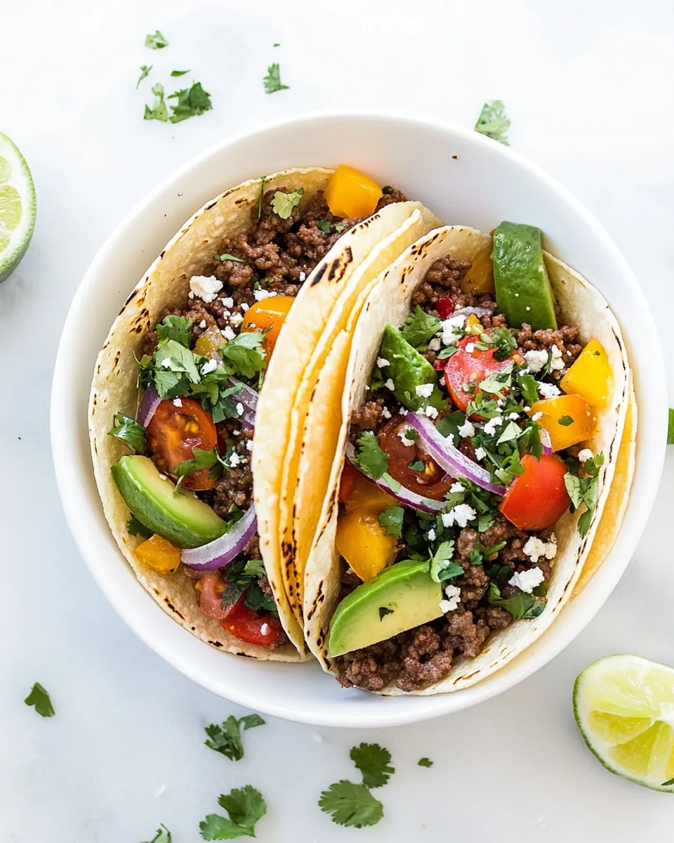 Ground Beef Tacos