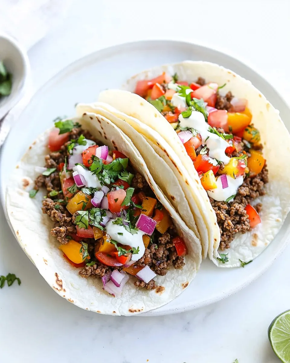 Ground Beef Tacos