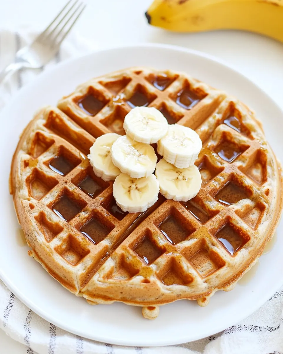 Whole Wheat Banana Waffles
